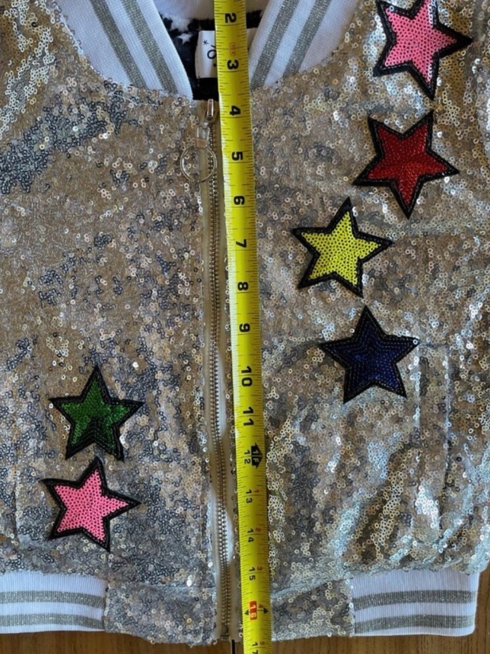 LOLA + THE BOYS Girls Unicorn Sequin Bomber Jacket - Size 6? - Picture 7 of 12
